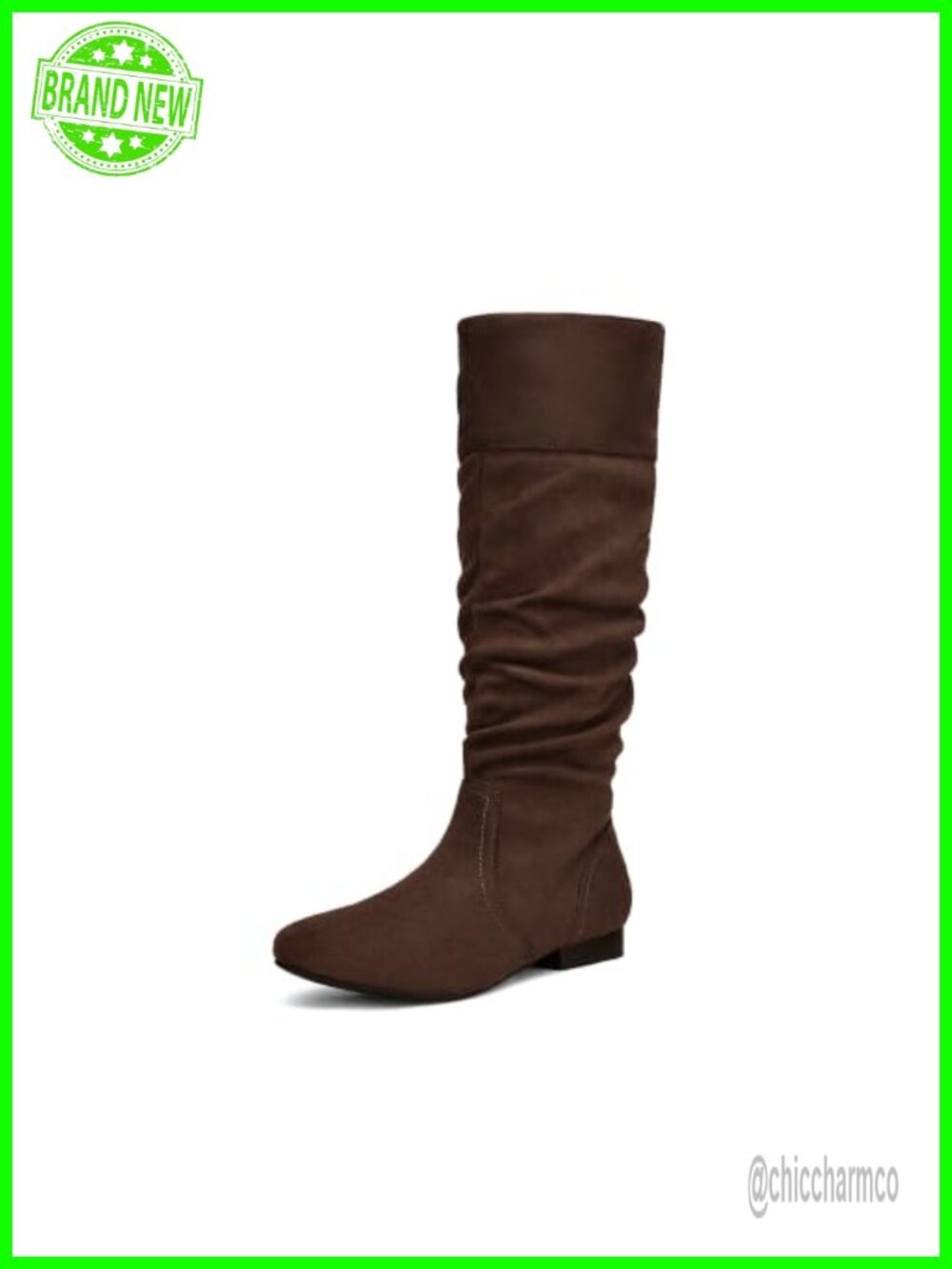 Women's Knee High Slouchy Boots Faux Suede Faux Fur Lined Winter
